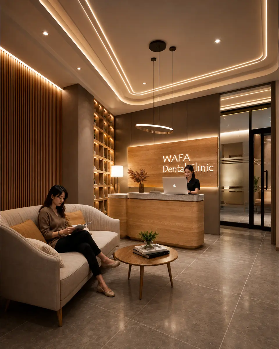 Reception at Wafa Dental Clinic